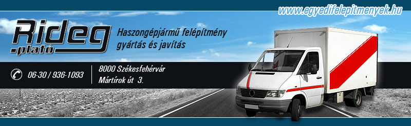 Járműfelépítmény, felépítmények gyártása